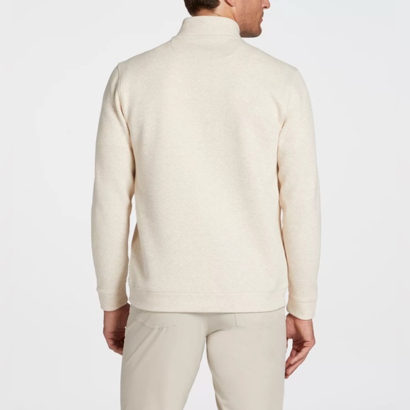 Walter Hagen Mens P11 Midweight 1/4 Zip Light Khaki Heather Golf NWT Size Small - Picture 2 of 9